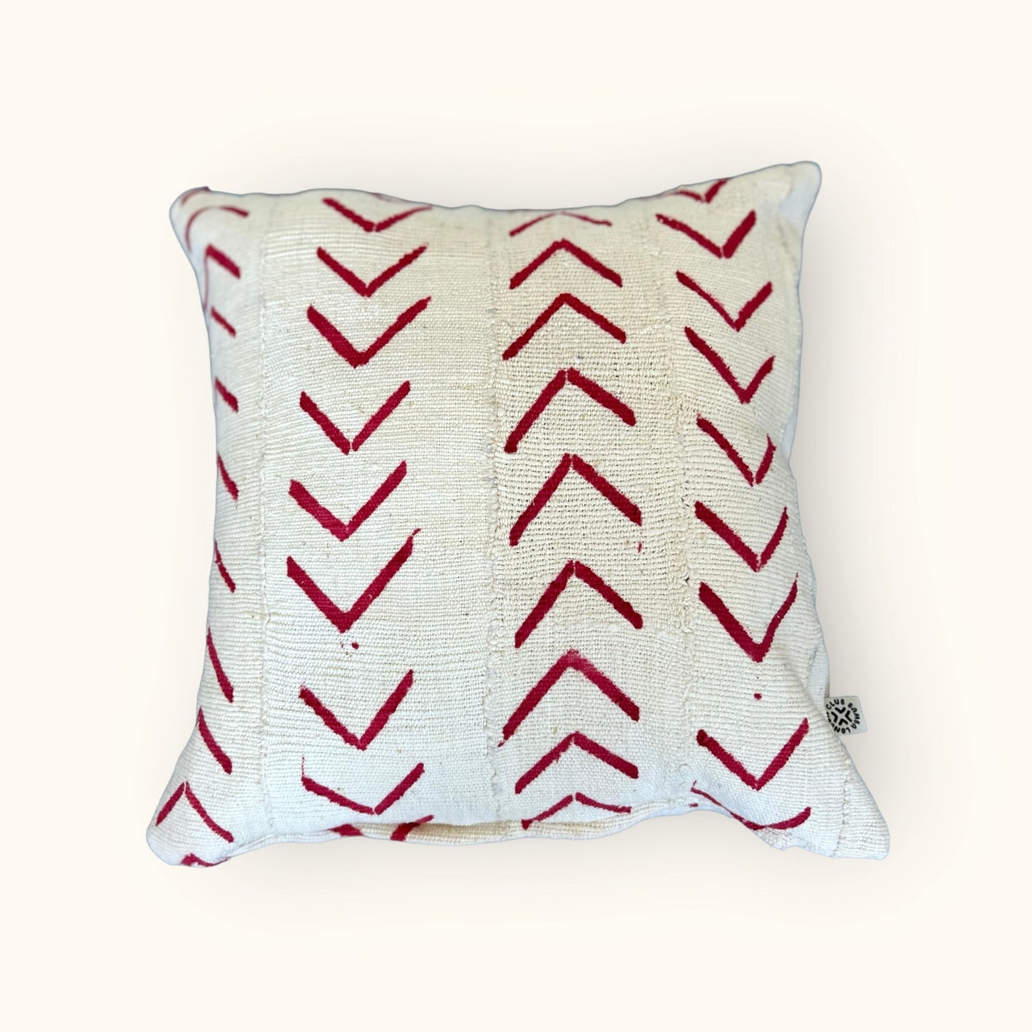 Natural White Arrows Mud Cloth Cushion