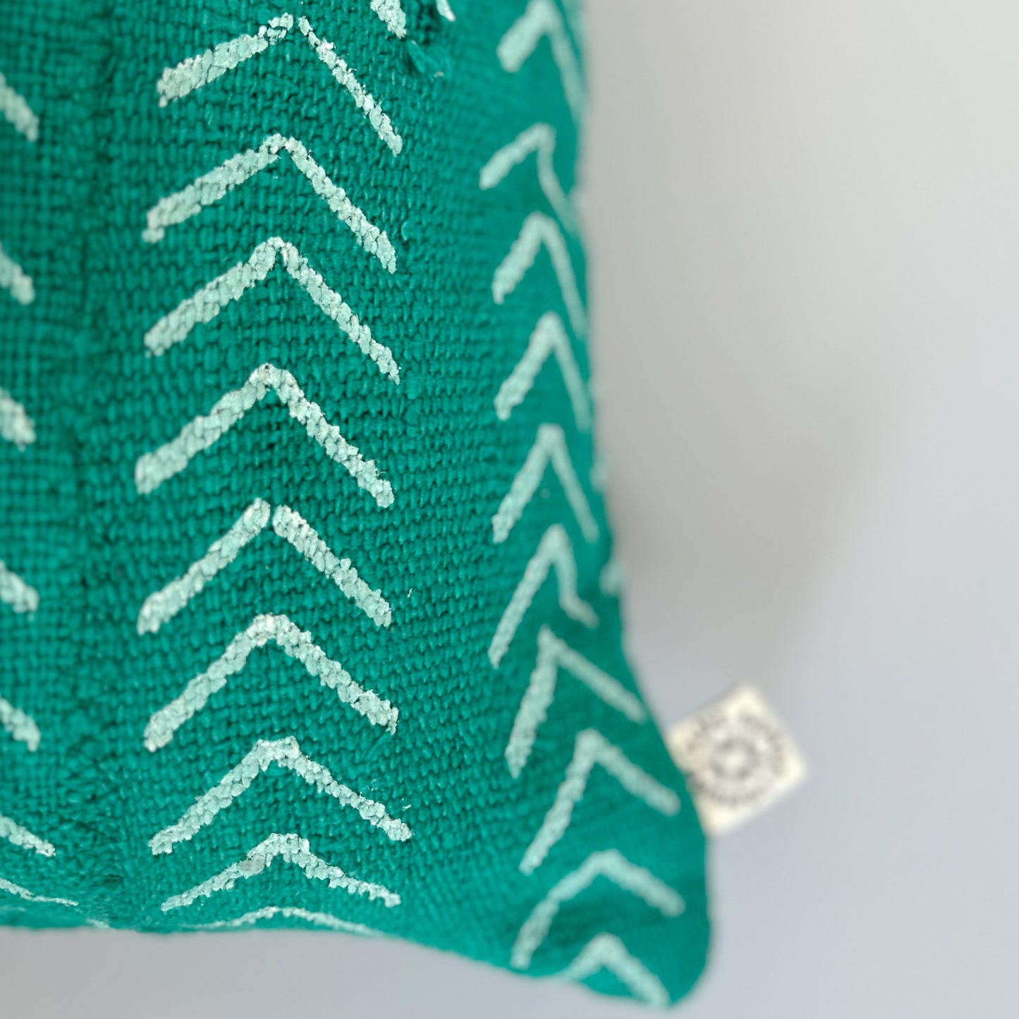 Forest Green Mud Cloth Cushion