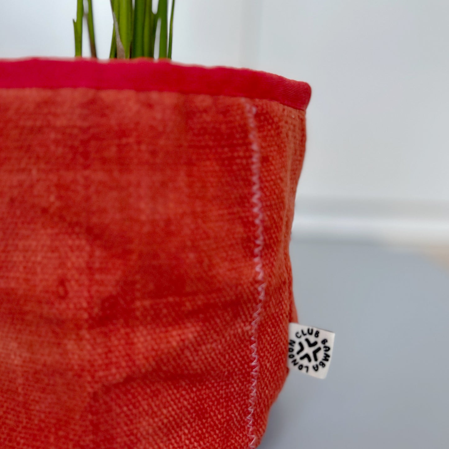 Rusty Red Mud Cloth Medium Planter