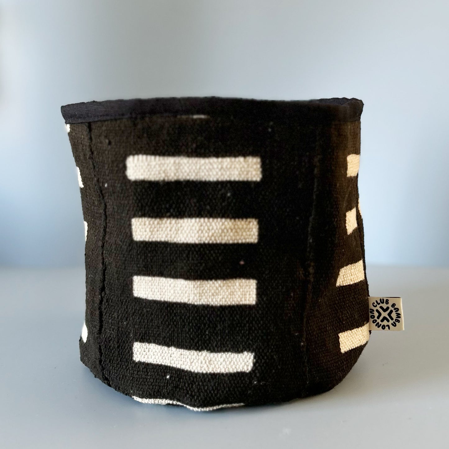 Black Lines Mud Cloth Planter