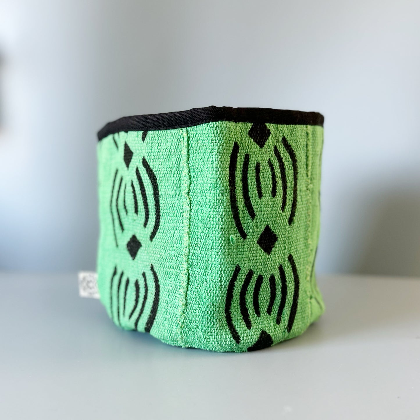 Forest Green Mud Cloth Medium Planter