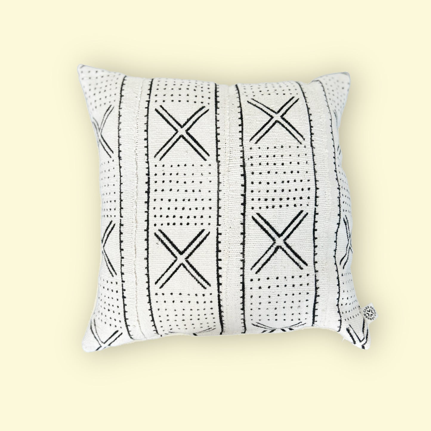 Natural White Mud Cloth Cushion