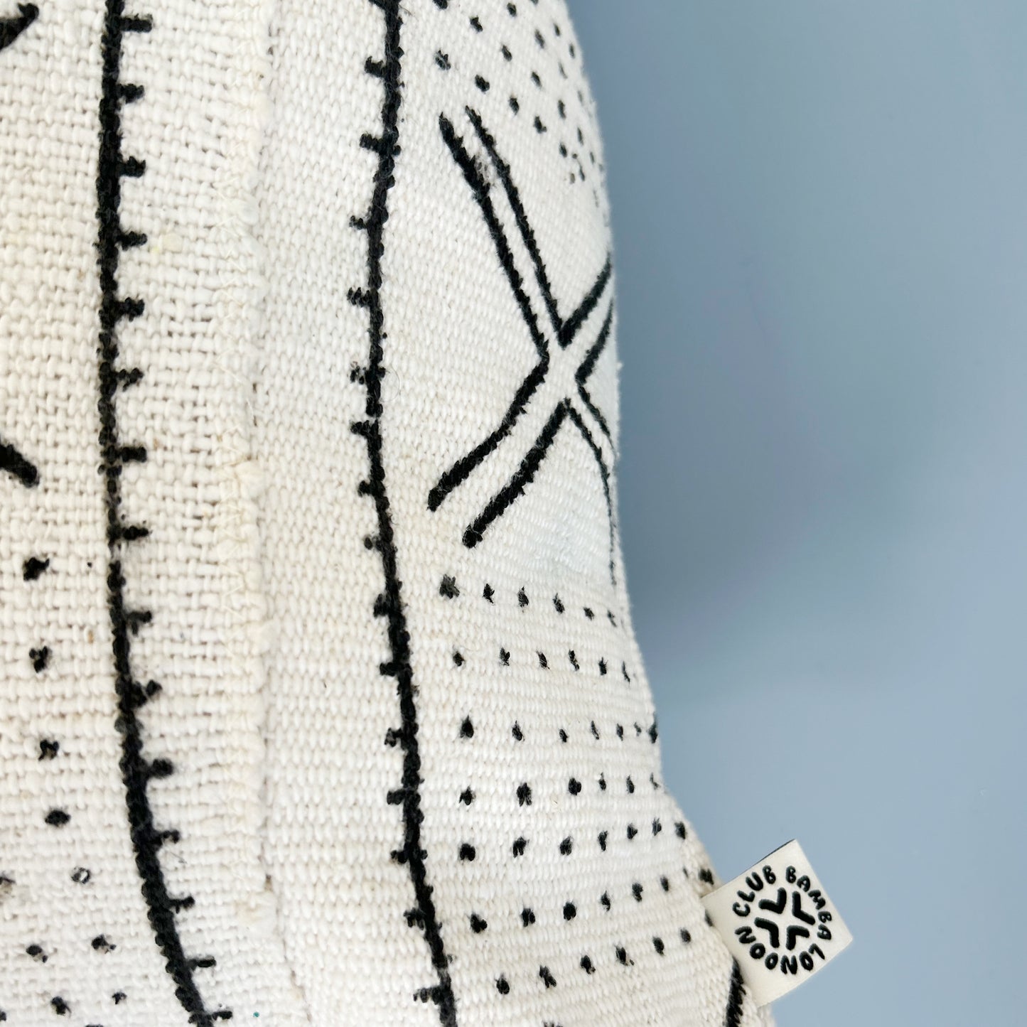 Natural White Mud Cloth Cushion